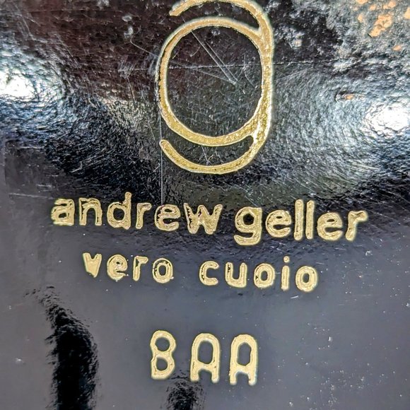 Sz 8 Vintage Italian Leather Closed Toe Heel Pump In Original Box, Andrew Geller - Picture 11 of 11